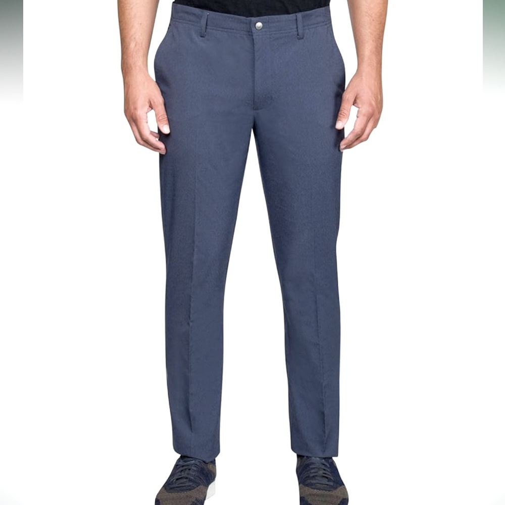 NWT Greg Norman Men's Ml75 Microlux 5-Pocket Pant in Dark Navy, Size 34 x 32
